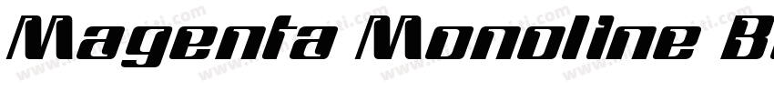 Magenta Monoline Bol字体转换